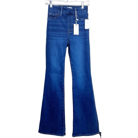 Good American Denim - NWT Good American Power Stretch Pull On Flare Jeans in Indigo491 Size M